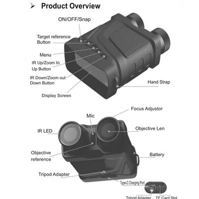 Lightweight Night Vision Scope High Magnification Binoculars For Hunting