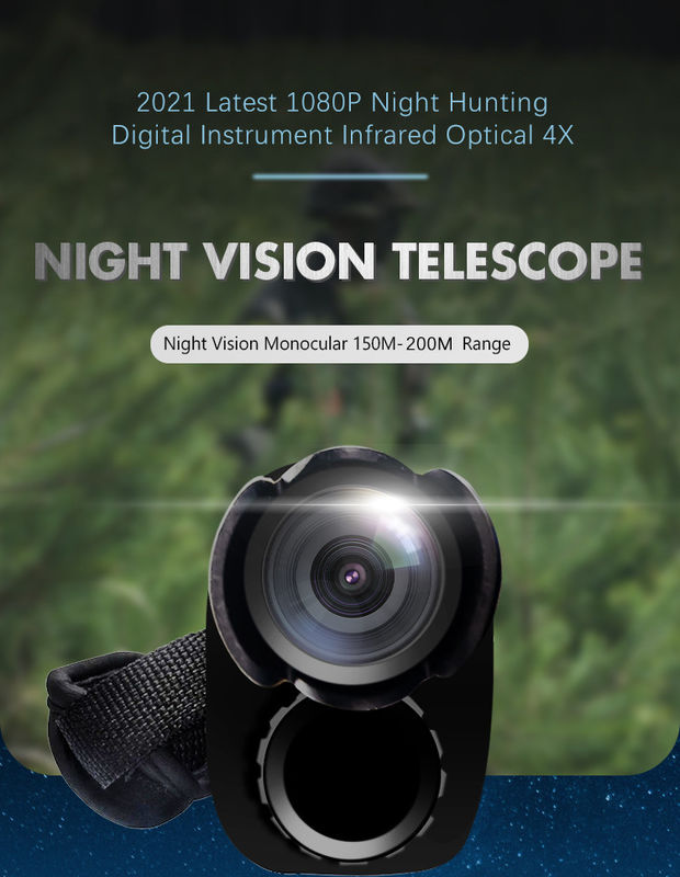 Hunting digital night vision glasses Infrared Optical 4X